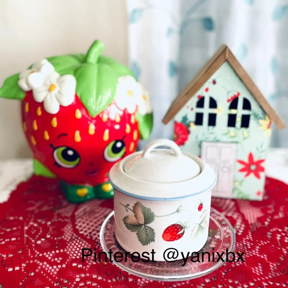 Shopkin strawberry coin bank 7”
